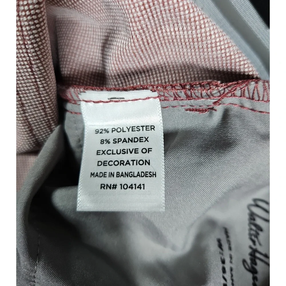 Walter Hagen Mens Maroon Perfect 11 Slim Fit Golf Pants Size 36 x 30 NWT